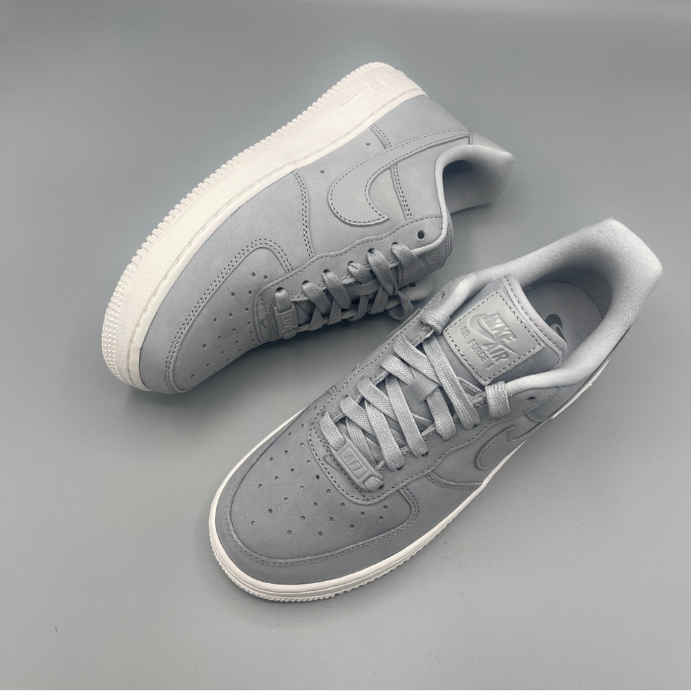 Nike Wmns Air Force 1 Premium AF1 PRM MF Wolf Grey White/ Size 7.5 - Picture 6 of 13